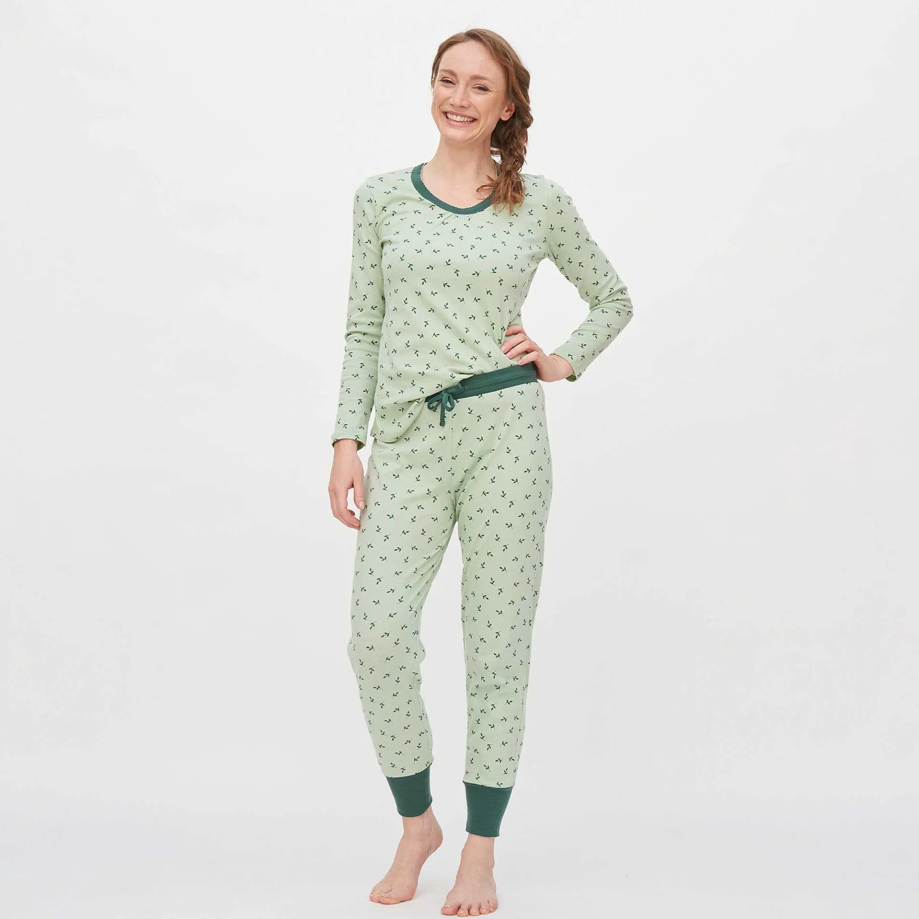 LIVING CRAFTS Avelina | Slaapbroek Bladeren Cheap