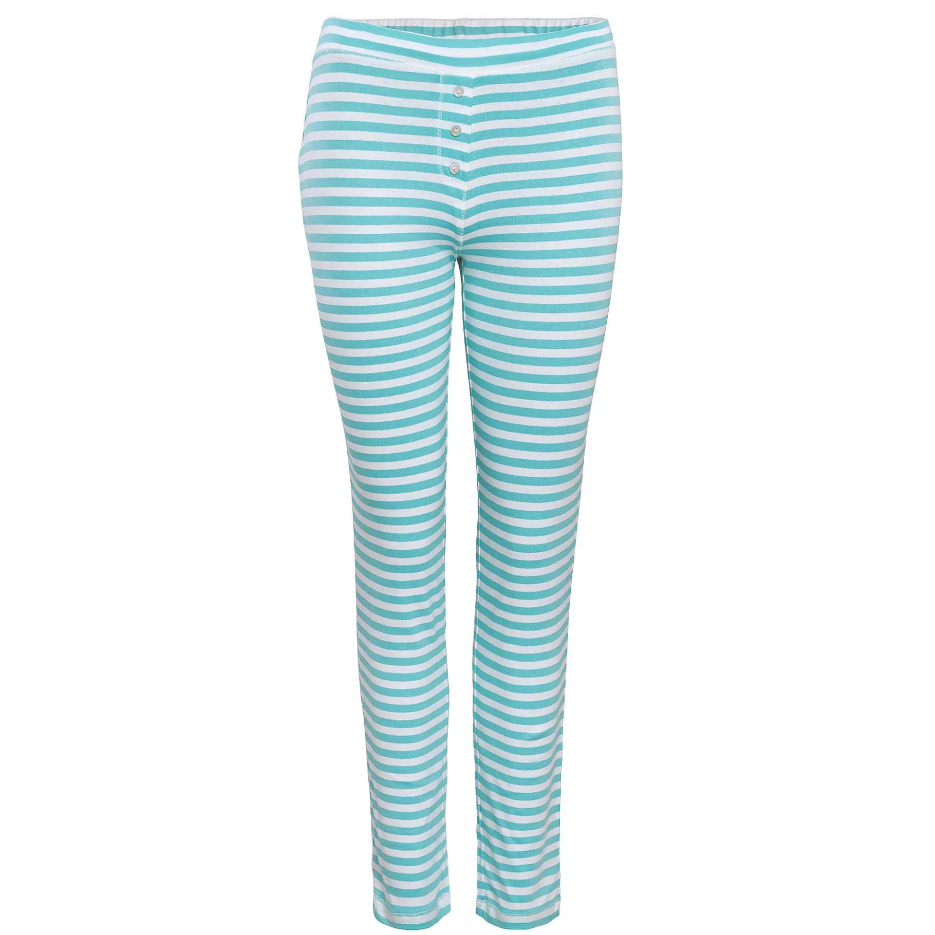 LIVING CRAFTS Carol | Slaapbroek Lagune/Wit Clearance
