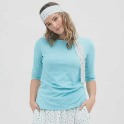 LIVING CRAFTS Chloe | Shirt Lagune Flash Sale