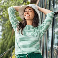 LIVING CRAFTS Chlopea | Shirt Rustig Groen/Natuurlijk Discount