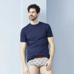 LIVING CRAFTS Clark | T-Shirt Donker Marine Cheap