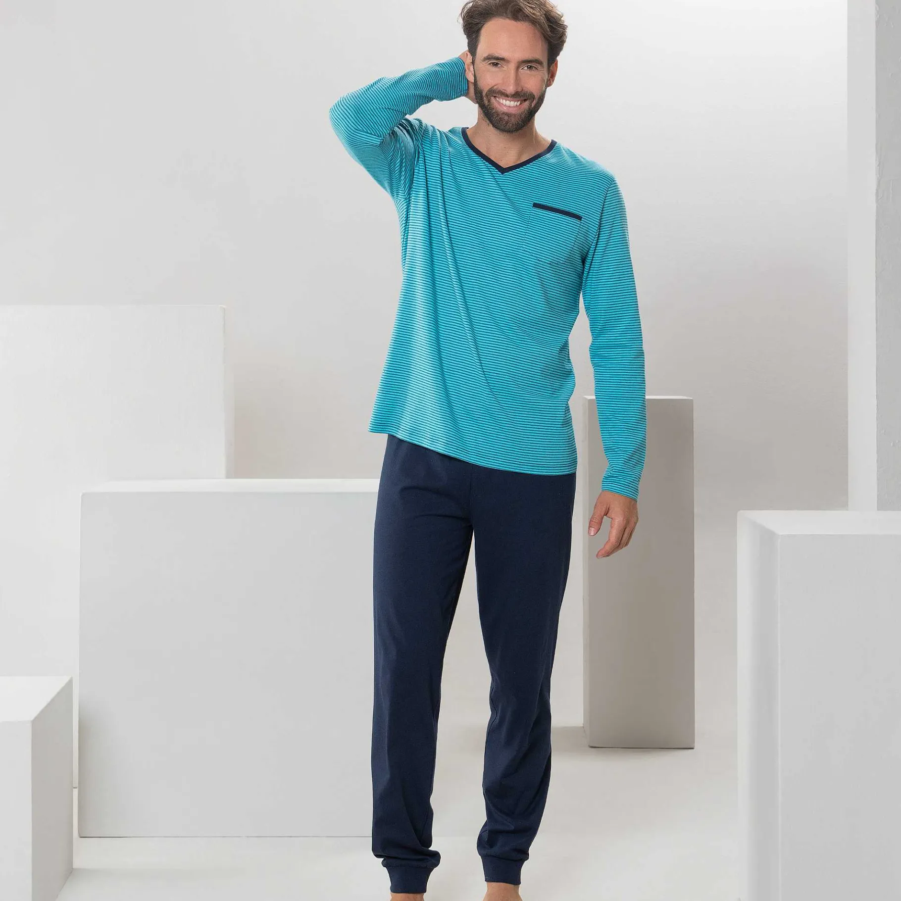 LIVING CRAFTS Colin | Pyjama Turkoois New