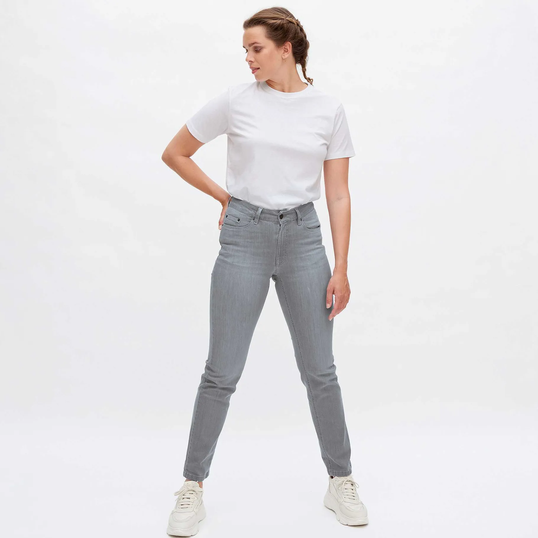 LIVING CRAFTS Donna | Jeans Grijze Denim Flash Sale