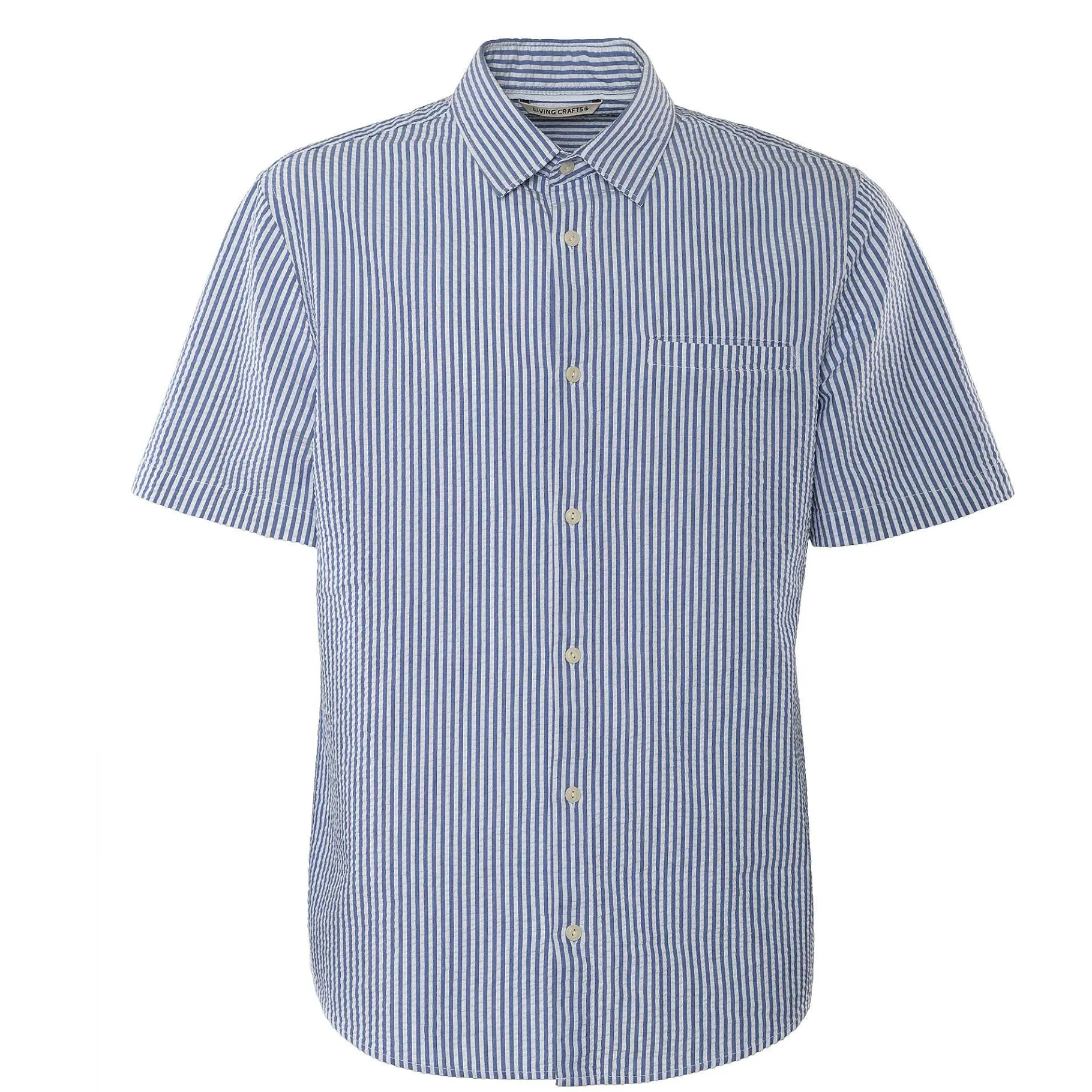 LIVING CRAFTS Een | Shirt Met Korte Mouwen Marine/Wit Shop