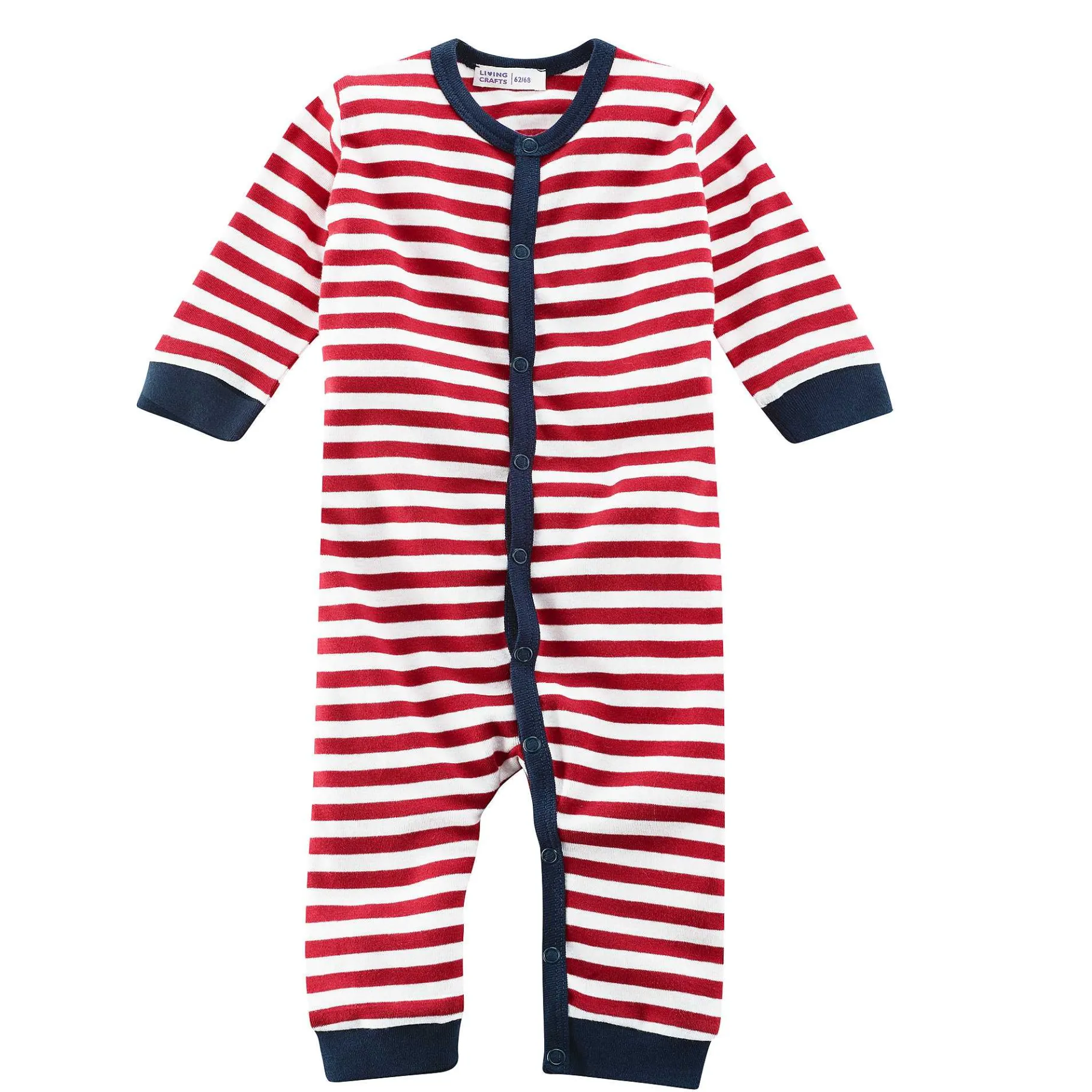 LIVING CRAFTS Emoe | Pyjama Zonder Voeten Papaver/Wit Cheap