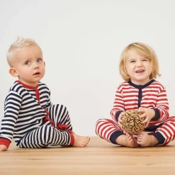LIVING CRAFTS Emoe | Pyjama Zonder Voeten Papaver/Wit Cheap