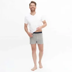 LIVING CRAFTS Ethan | Boxershorts, Set Van 2 Steengrijs Flash Sale