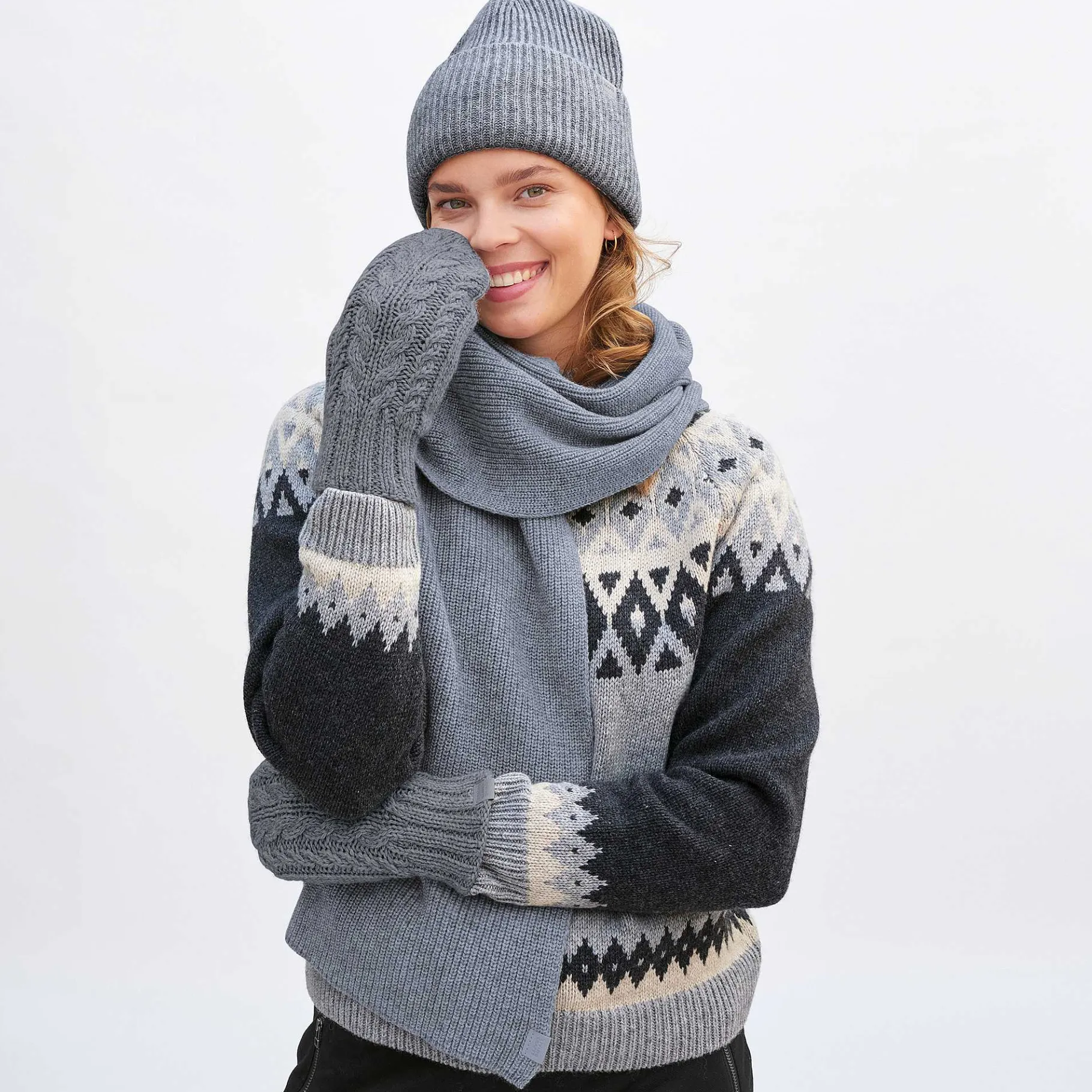LIVING CRAFTS Halifax | Sjaal Lichtgrijs Flash Sale