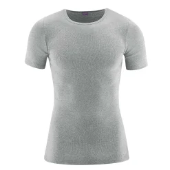 LIVING CRAFTS Jakob | Shirt Met Korte Mouwen Grijs Gemeleerd Discount