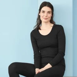 LIVING CRAFTS Johanna | Tshirt Met Lange Mouwen Zwart Best Sale