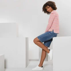 LIVING CRAFTS Kirsten | Korte Broek Midden-Indigo Outlet