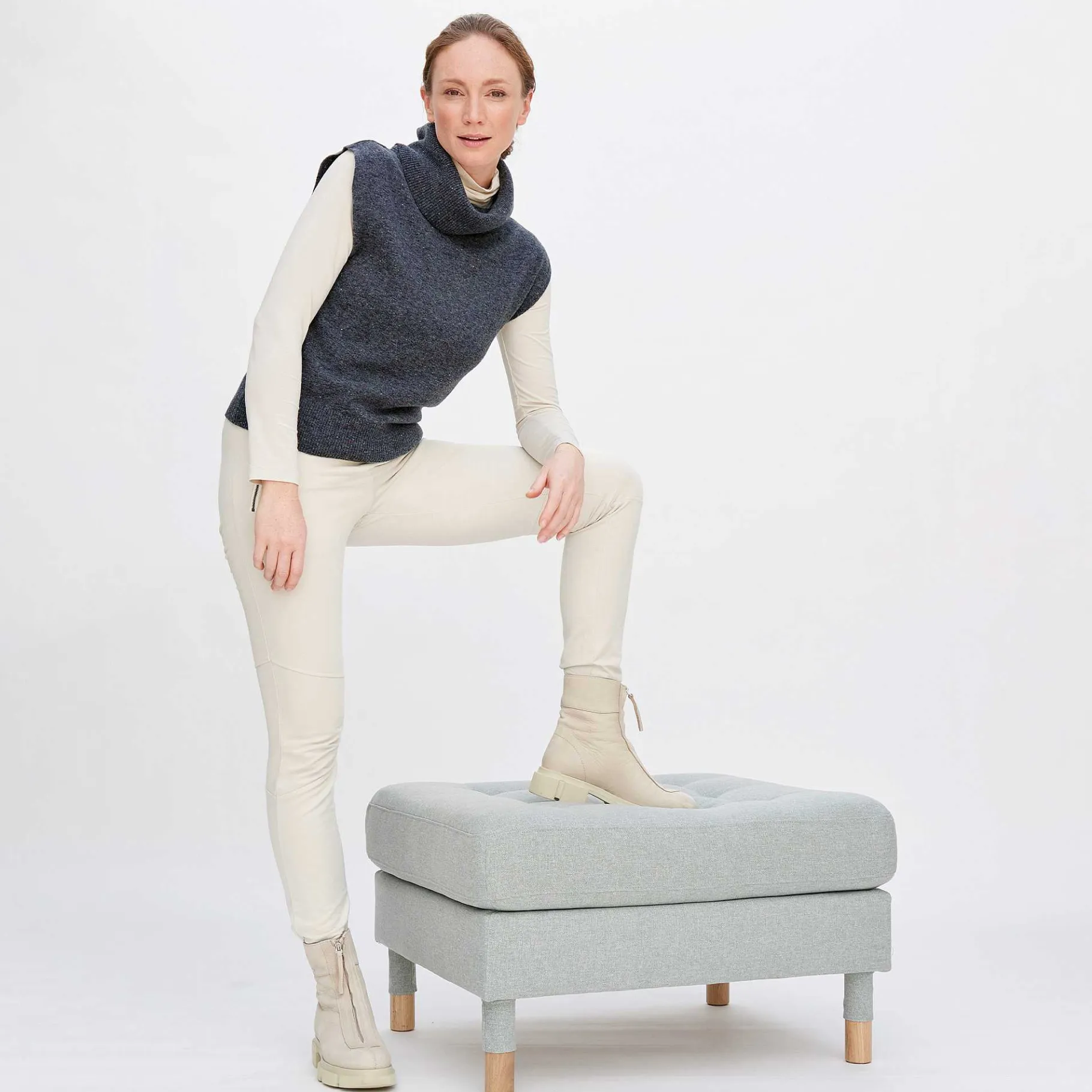 LIVING CRAFTS Laura | Broek Steen Poeder New