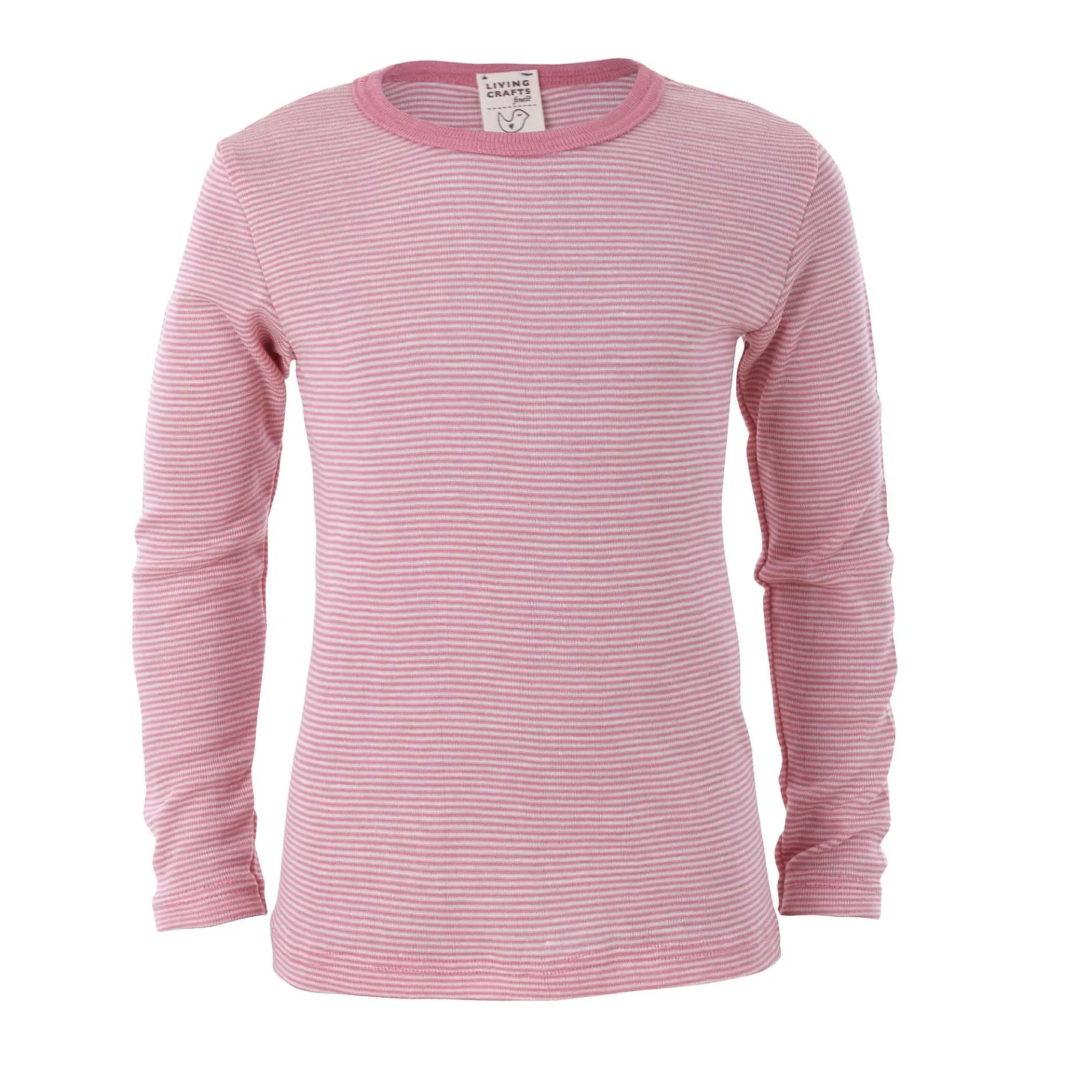 LIVING CRAFTS Levende Ambachten | Tshirt Met Lange Mouwen Naturel/Roze Gestreept Best