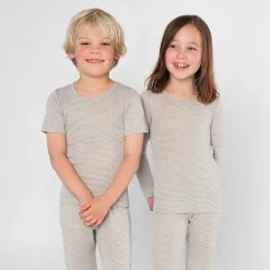 LIVING CRAFTS Levende Ambachten | Tshirt Met Lange Mouwen Grijs/Natuurlijk Gestreept Sale