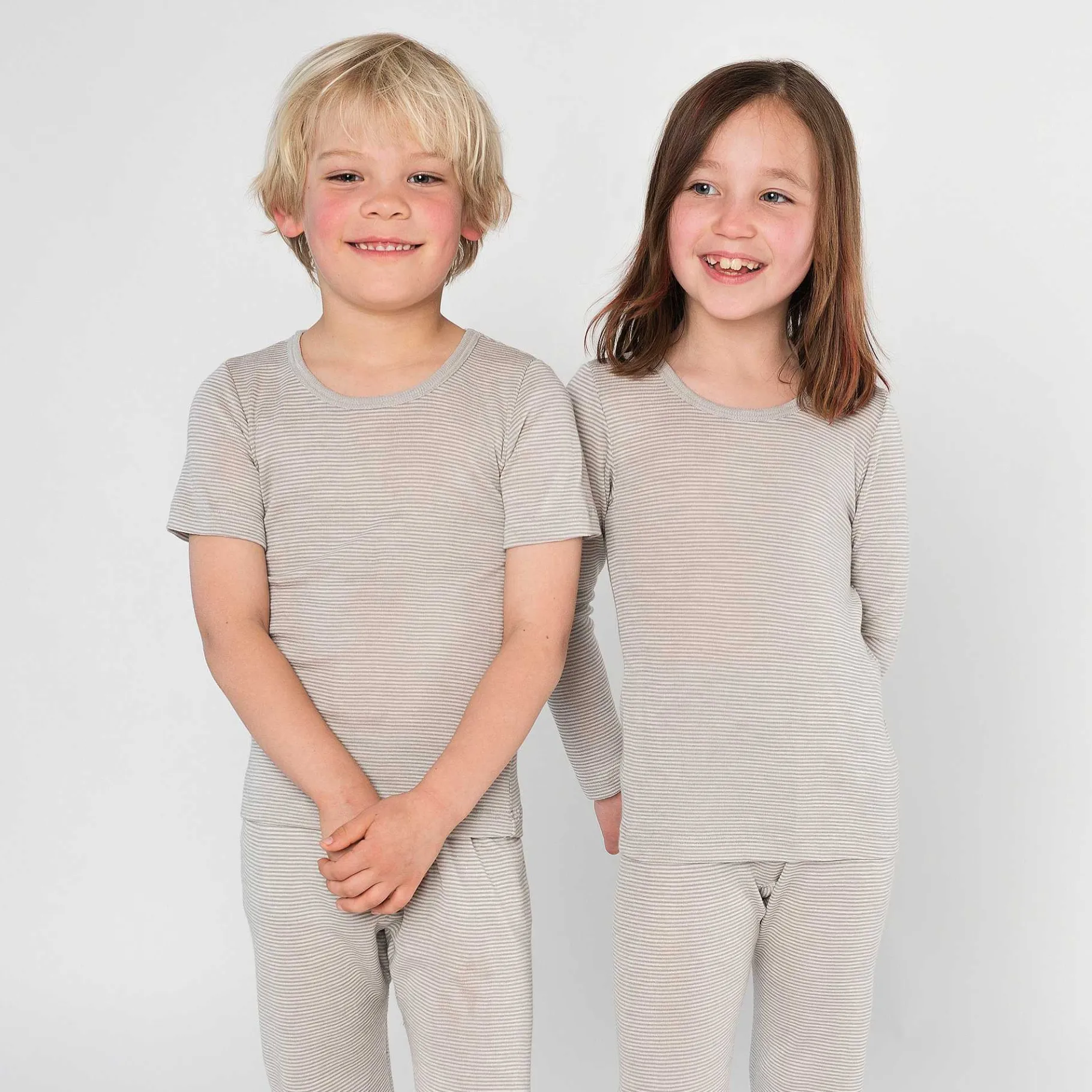 LIVING CRAFTS Levende Ambachten | Tshirt Met Lange Mouwen Grijs/Natuurlijk Gestreept Sale