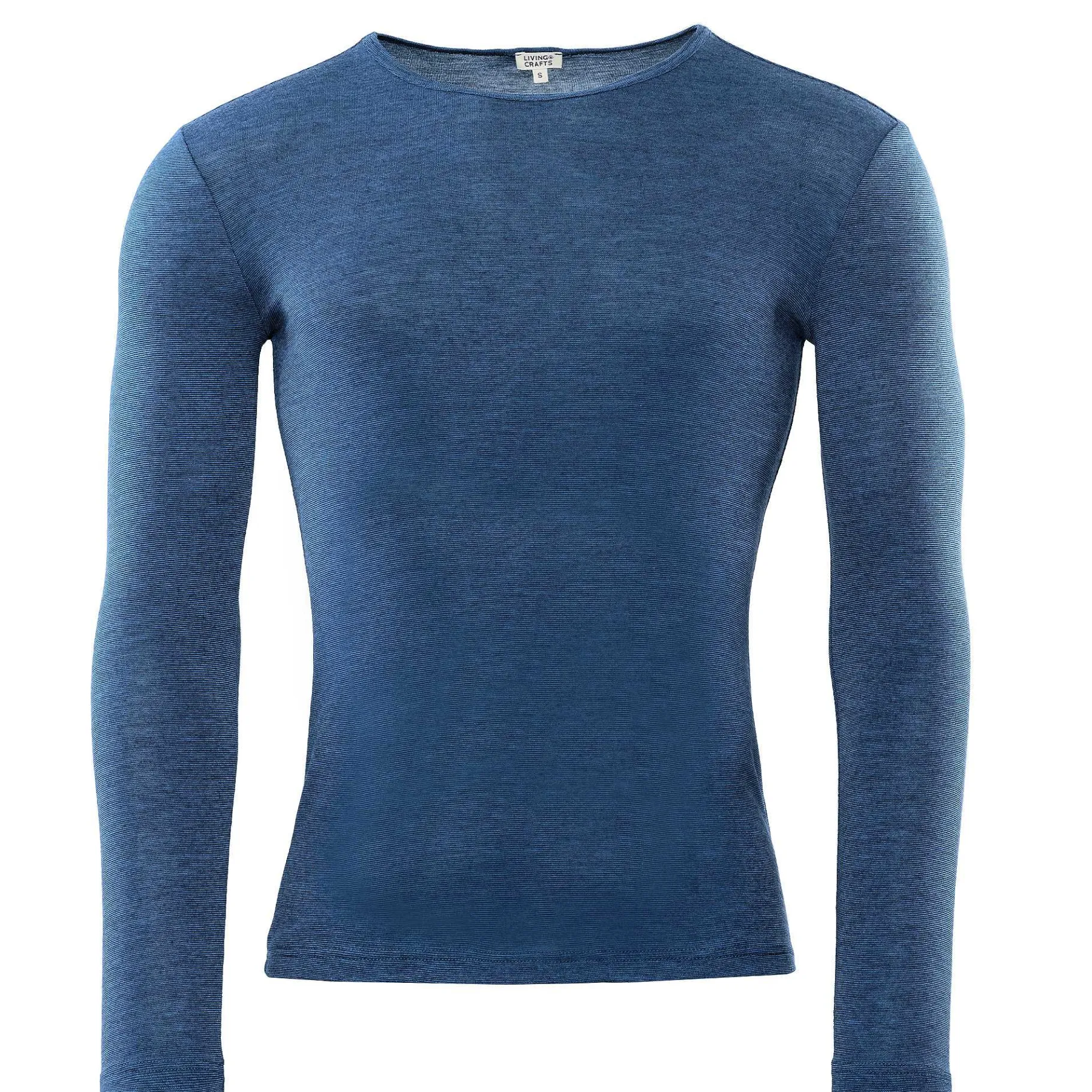 LIVING CRAFTS Liam | Tshirt Met Lange Mouwen Middenblauw Discount
