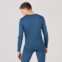 LIVING CRAFTS Liam | Tshirt Met Lange Mouwen Middenblauw Discount