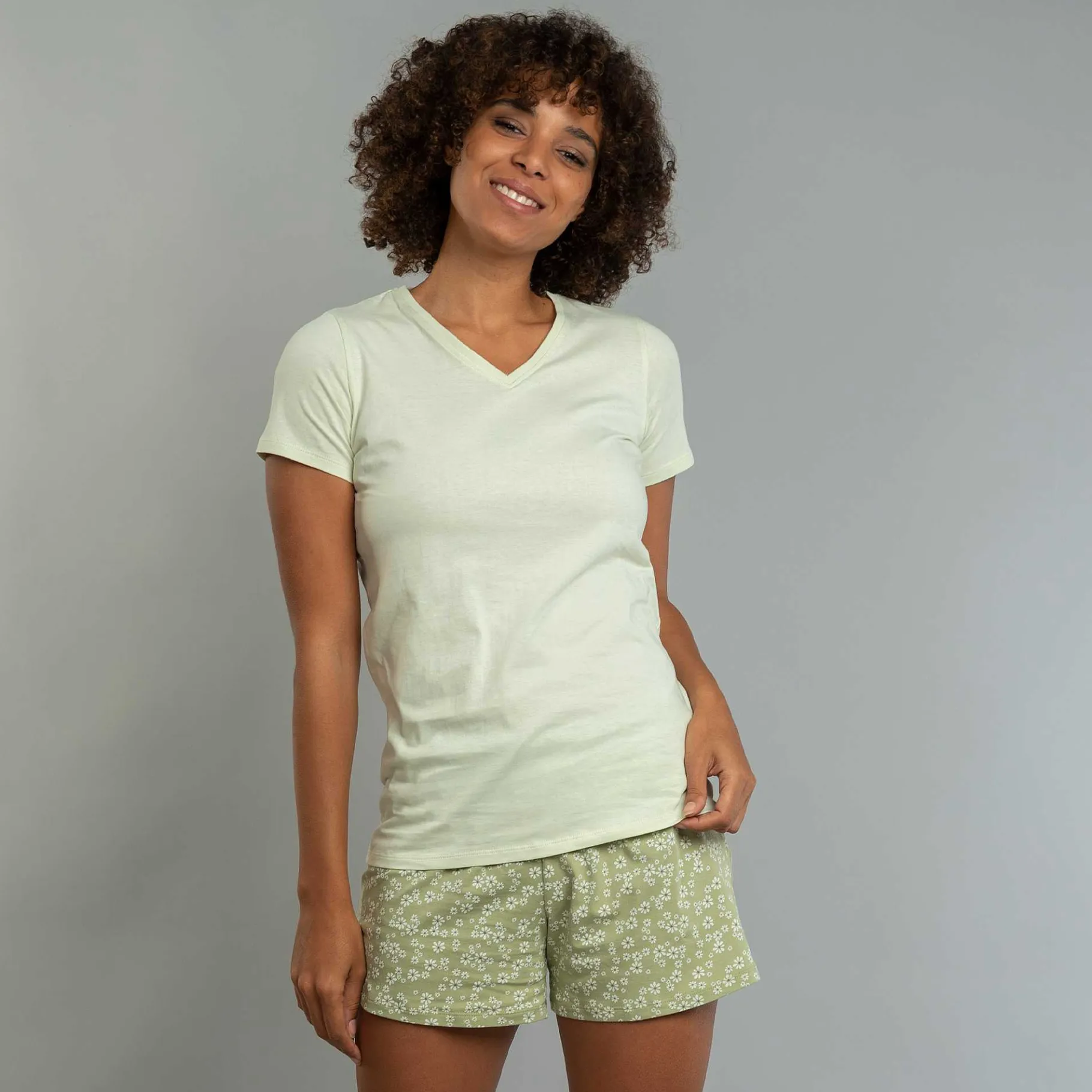 LIVING CRAFTS Mirjam | Korte Pyjama, Set Pistache Shop
