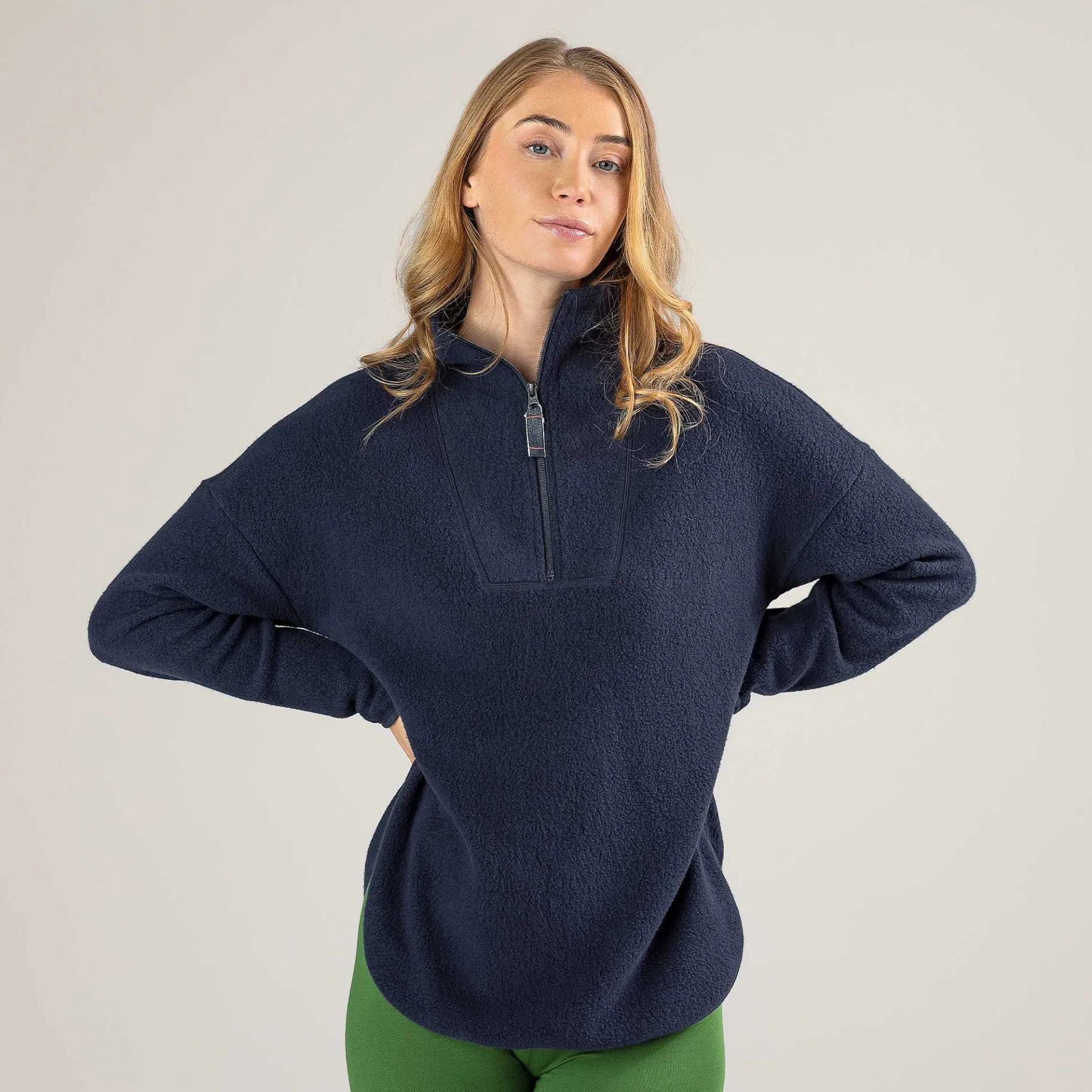 LIVING CRAFTS Nikita | Fleece-Troyer Inktblauw Shop