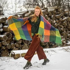 LIVING CRAFTS Noorderlicht | Deken Veelkleurig Discount