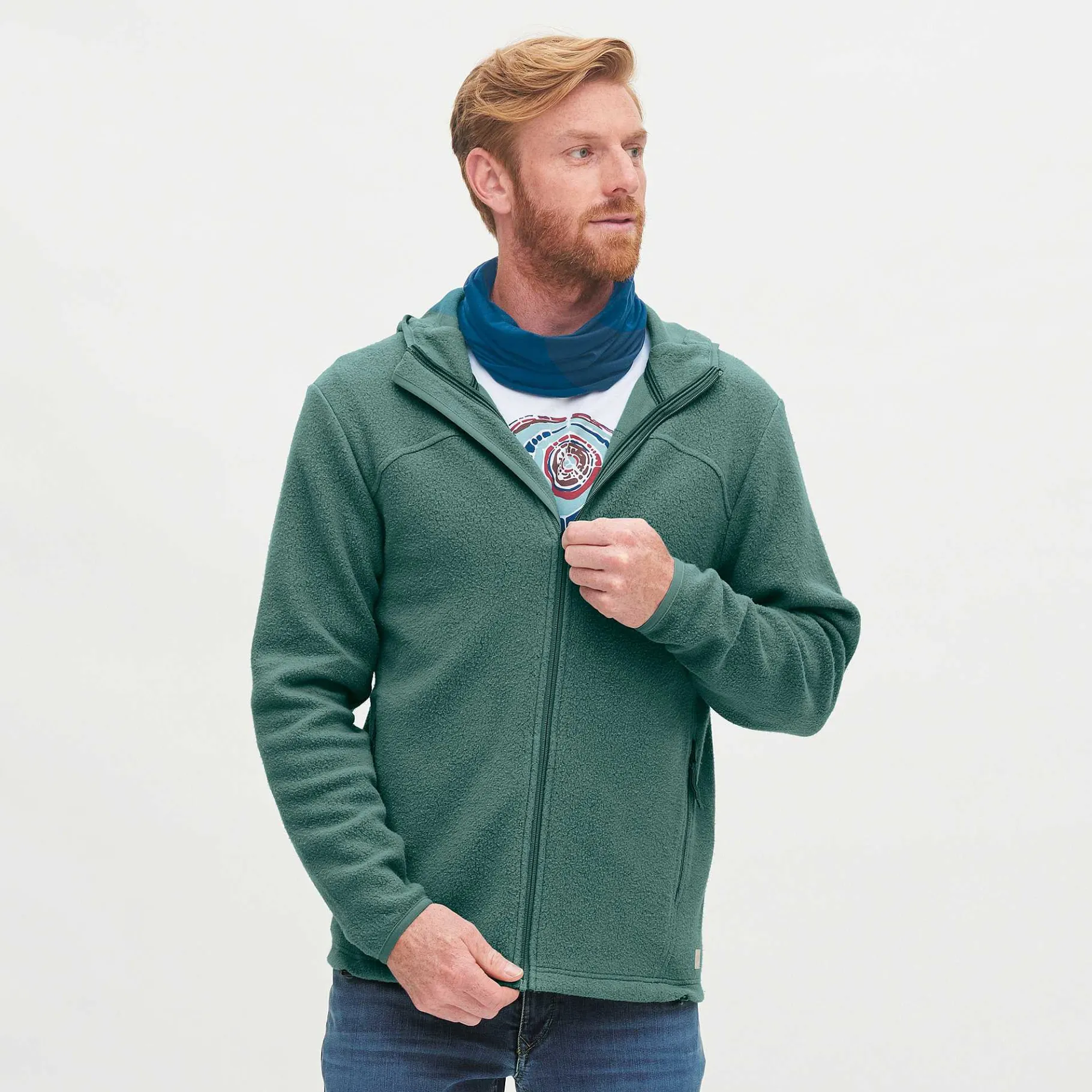 LIVING CRAFTS Noords | Fleecejack Zilveren Den New