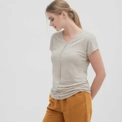LIVING CRAFTS Oceaan | T-Shirt Natuurlijk Linnen Cheap