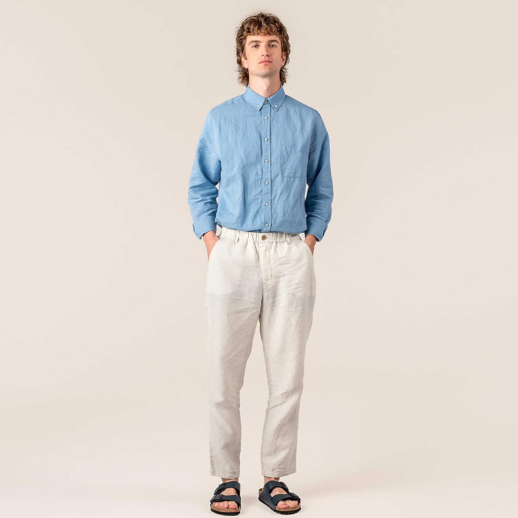 LIVING CRAFTS Oleg | Linnen Broek Natuurlijk Linnen Shop