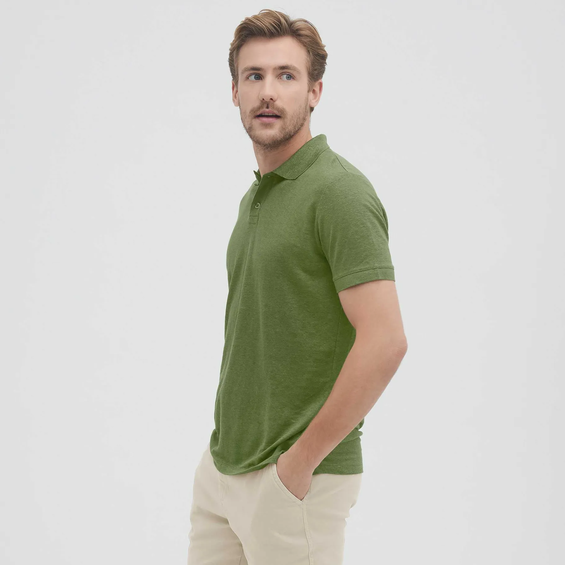 LIVING CRAFTS Ole | Poloshirt Olijf Sale