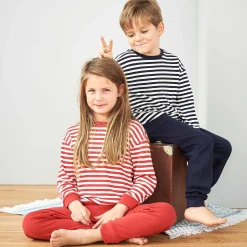 LIVING CRAFTS Olifant | Pyjama Marine/Wit Best