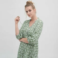 LIVING CRAFTS Omara | Jurk Bladeren Cheap