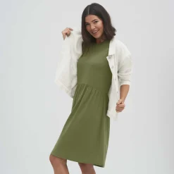 LIVING CRAFTS Onika | Jurk Olijf Best Sale