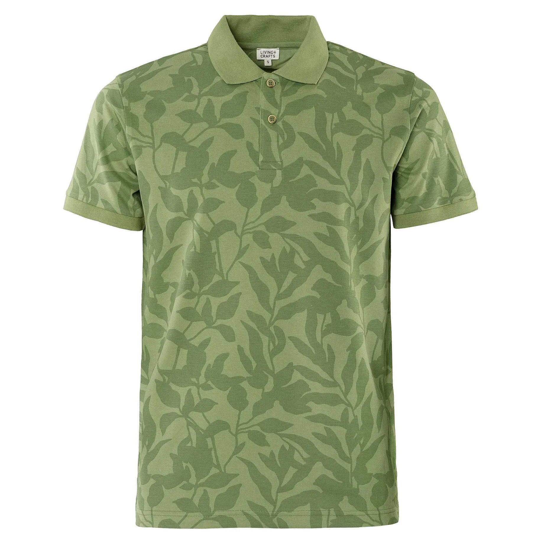 LIVING CRAFTS Onofrio | Poloshirt Bladeren/Olijf Store