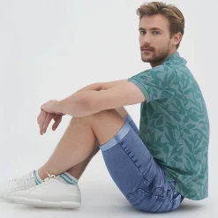 LIVING CRAFTS Onofrio | Poloshirt Bladeren/Rifwateren Cheap