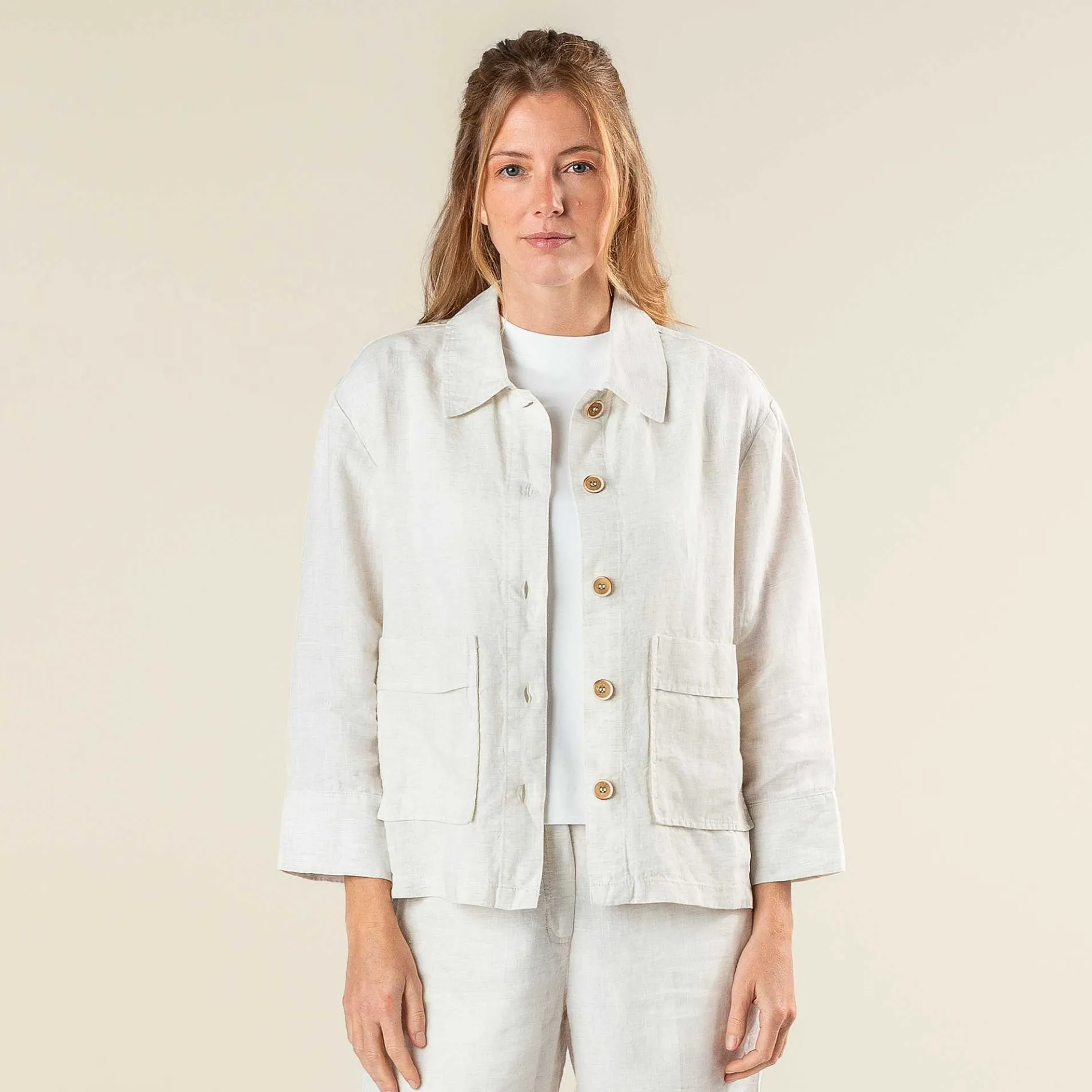 LIVING CRAFTS Onyx | Vest Natuurlijk Linnen Cheap