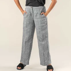 LIVING CRAFTS Ophelia | Linnen Broek Zout En Peper Cheap