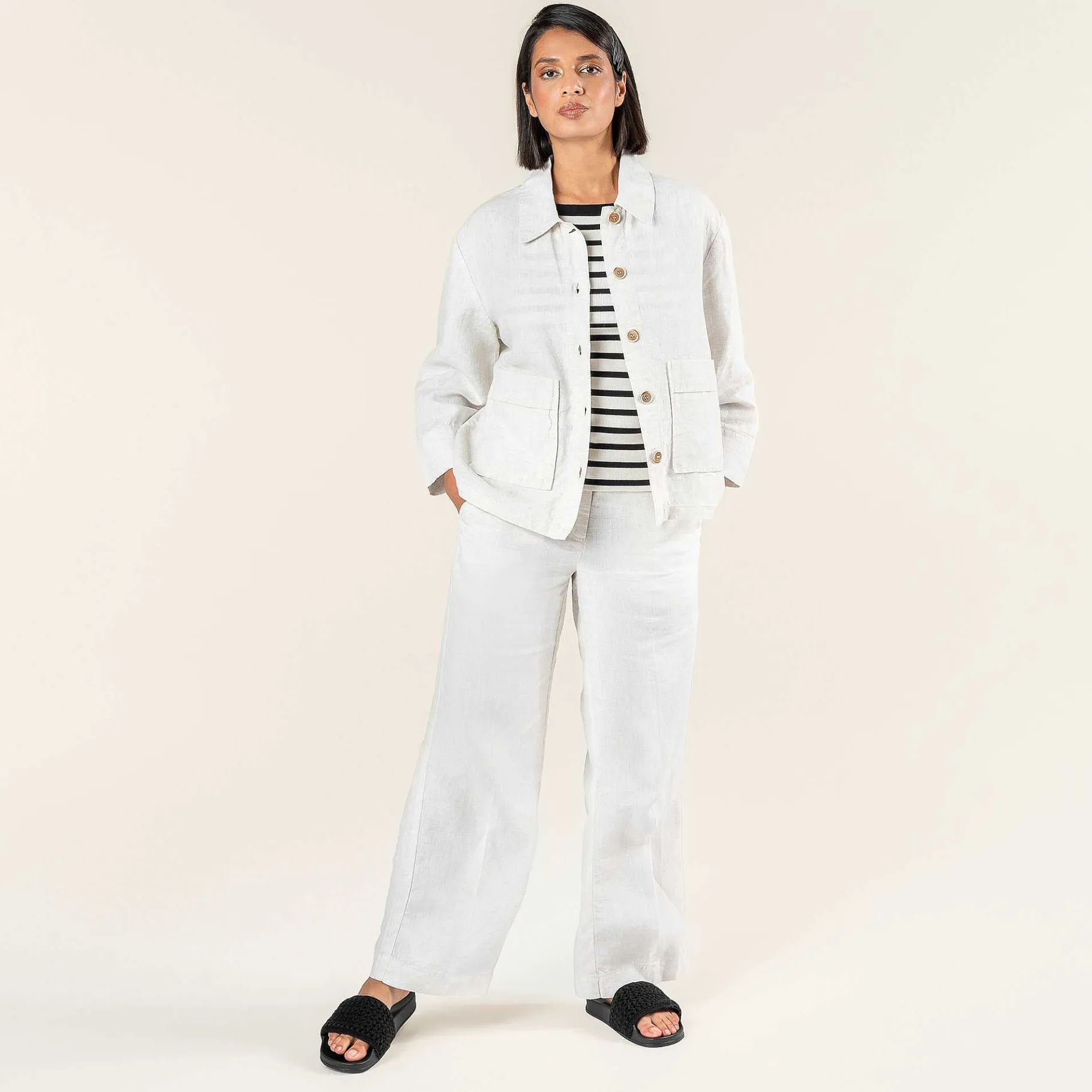 LIVING CRAFTS Ophelia | Linnen Broek Natuurlijk Linnen Best