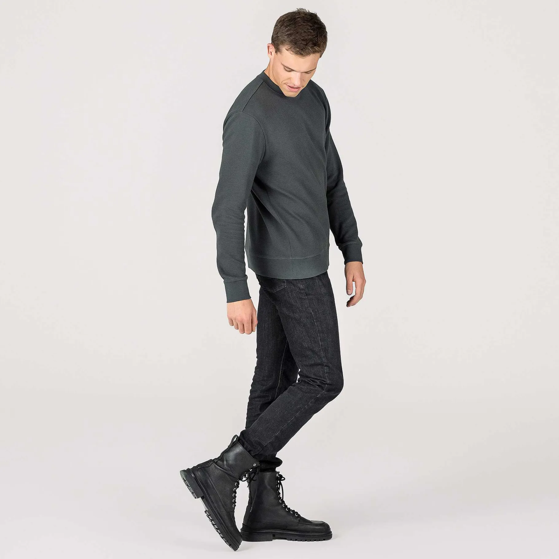 LIVING CRAFTS Pacou | Uniseks Sweatshirt Grafiet Outlet