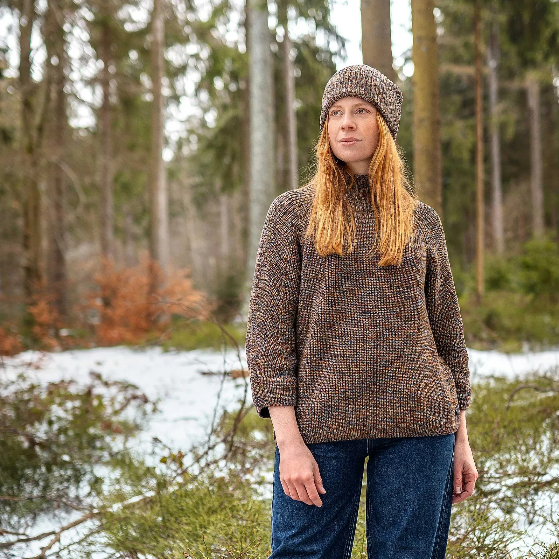 LIVING CRAFTS Padme | Trui Inktblauw/Roest Online
