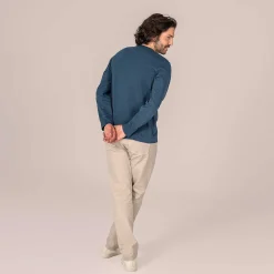 LIVING CRAFTS Paolo | Henley-Shirt Middernacht Outlet