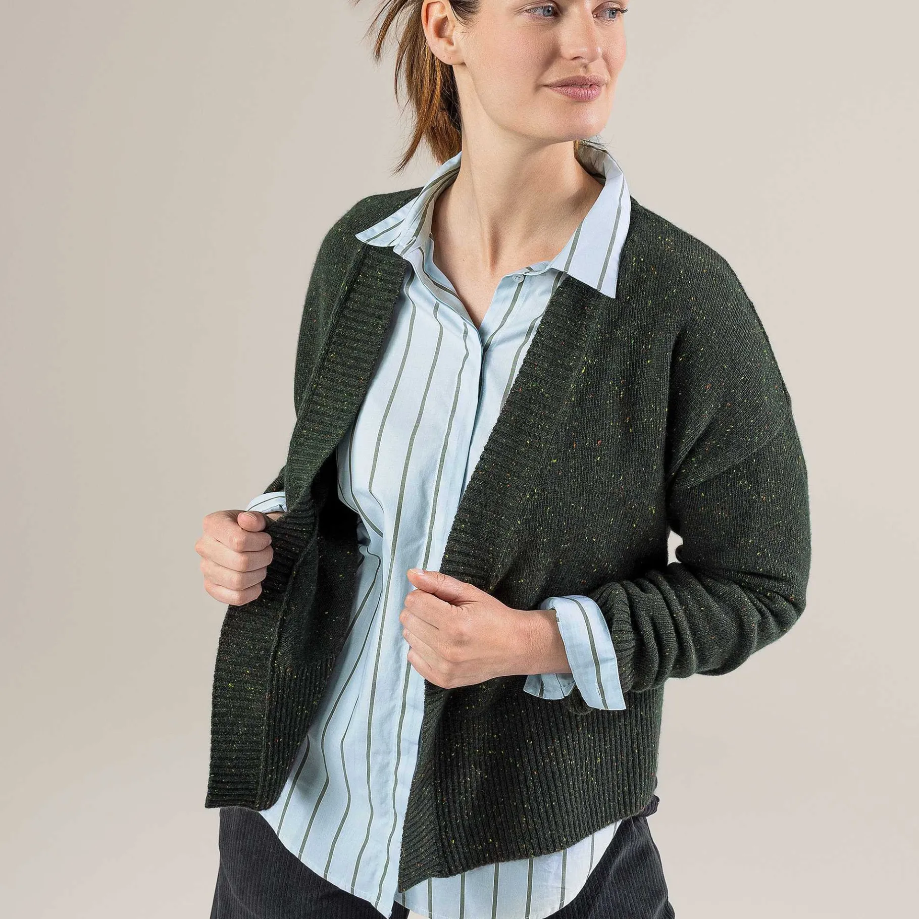 LIVING CRAFTS Patricia | Shirt Blauw/Olijf Discount