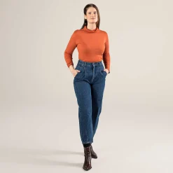 LIVING CRAFTS Paulette | Broek Donkerblauw Denim Cheap