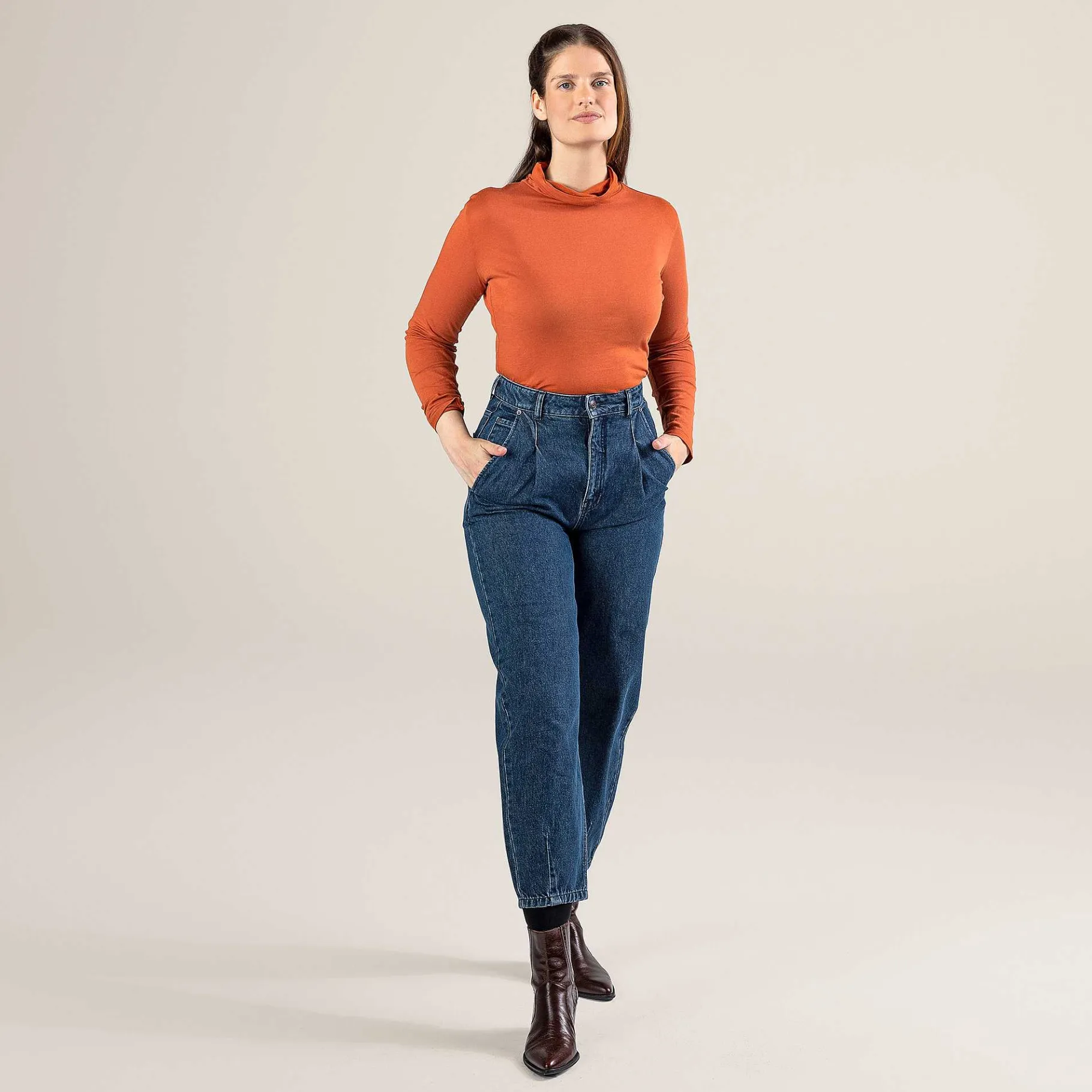 LIVING CRAFTS Paulette | Broek Donkerblauw Denim Cheap