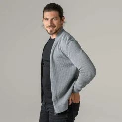 LIVING CRAFTS Pavo | Vest Grijs Gemeleerd Discount