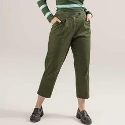 LIVING CRAFTS Philis | Broek Donker Olijfgroen Fashion