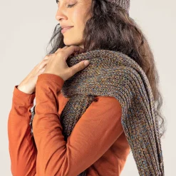 LIVING CRAFTS Phoebe | Sjaal Inktblauw/Roest Best