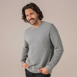 LIVING CRAFTS Piet | Trui Grijs Gemeleerd Online