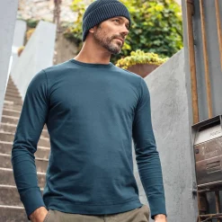 LIVING CRAFTS Pino | Tshirt Met Lange Mouwen Middernacht Hot