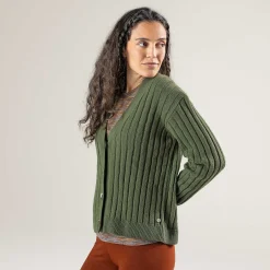 LIVING CRAFTS Pirala | Vest Donker Olijfgroen Fashion