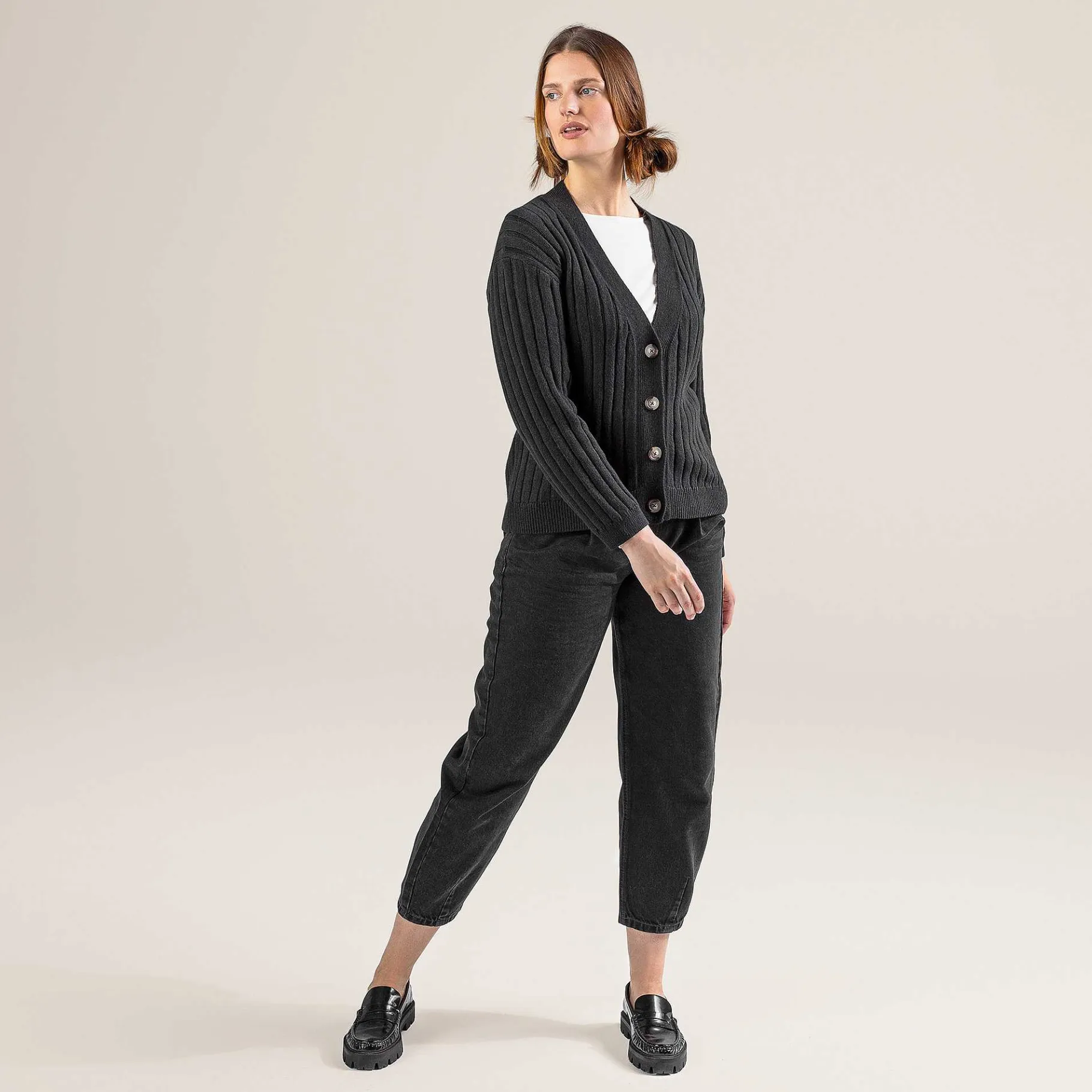 LIVING CRAFTS Pirala | Vest Zwart Clearance