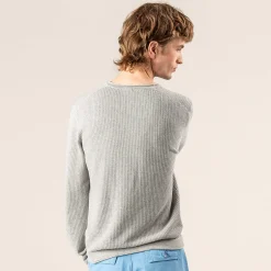 LIVING CRAFTS Renzo | Trui Lichtgrijs Gemeleerd Discount